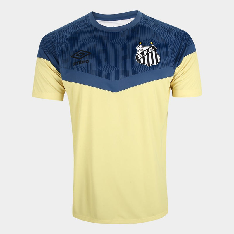 Camisa Santos 23/24 s/n° Treino Umbro Masculina - Amarelo+Azul