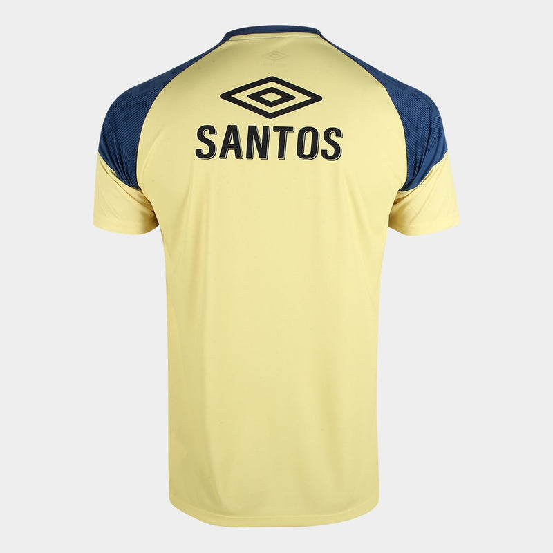 Camisa Santos 23/24 s/n° Treino Umbro Masculina - Amarelo+Azul