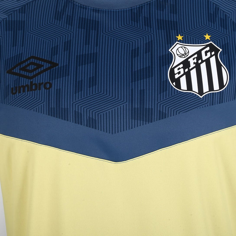 Camisa Santos 23/24 s/n° Treino Umbro Masculina - Amarelo+Azul