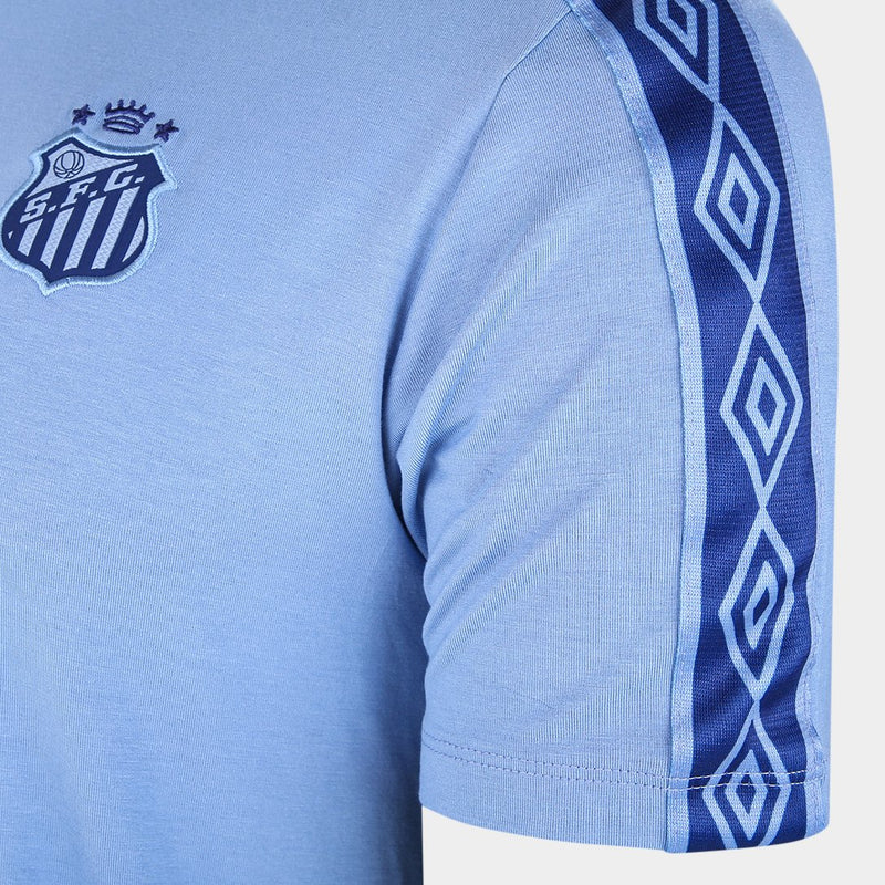 Camisa Santos 2024 s/n° Concentração Umbro Masculina - Azul