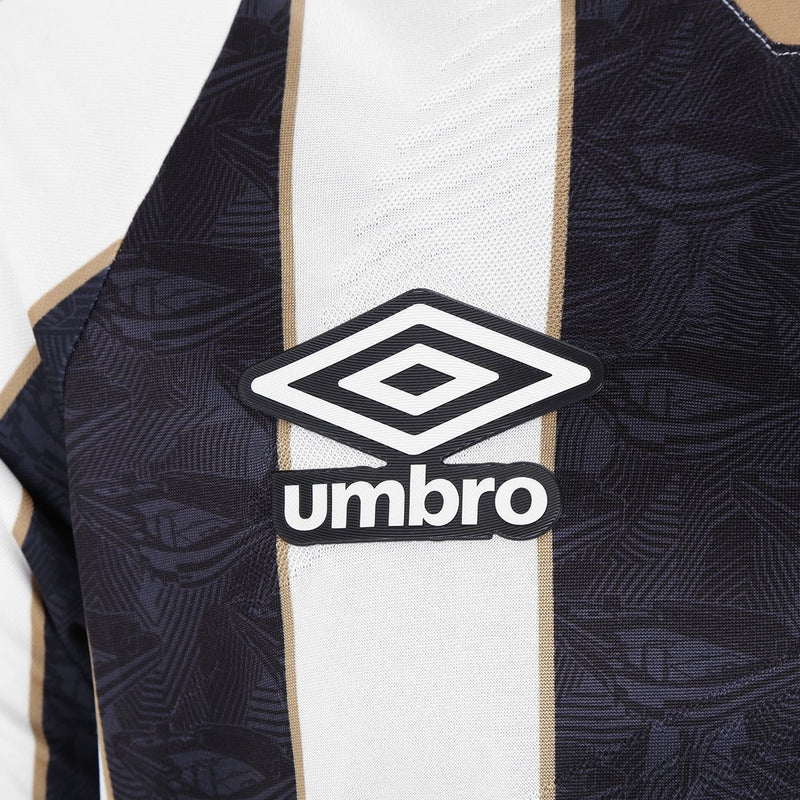 Camisa Santos II 2024 s/n° Torcedor Umbro Masculina - Preto+Branco