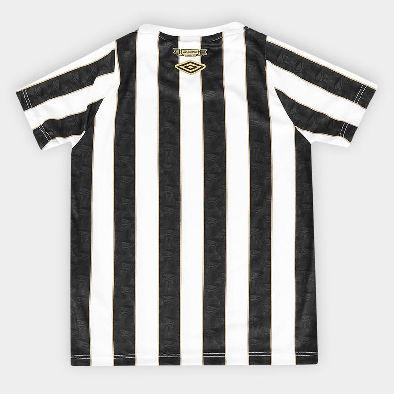 Kit Santos Infantil II 2024 s/n° Torcedor Umbro - Preto+Branco