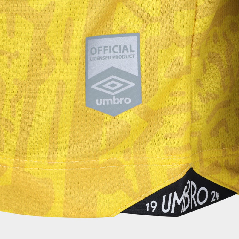 Camisa Santos III 2024 s/n° Torcedor Umbro Masculina - Amarelo+Preto