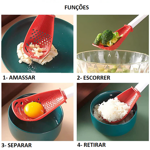 COLHER MULTIFUNCIONAL - 4 EM 1